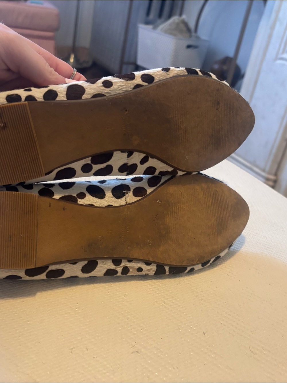 Madewell 937 Spotted Calf Hair Flats - Picture 4 of 7